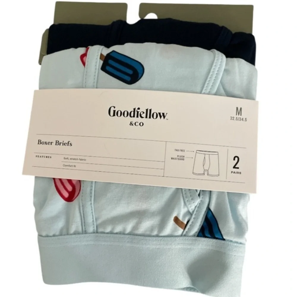 Goodfellow & Co Kids Boxer Briefs - Light Blue and Navy